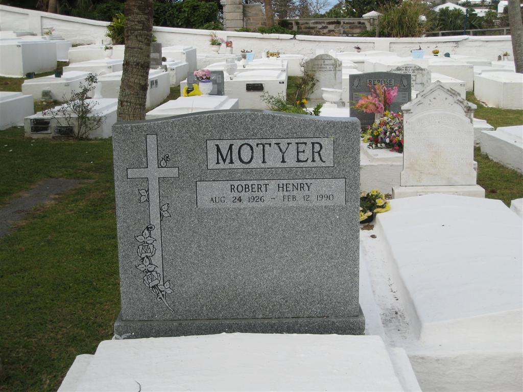 Robert Henry MOTYER (1926-1990)St. Mark's Church Cemetery, Smith's Parish, BermudaDatabase Person-ID: i141